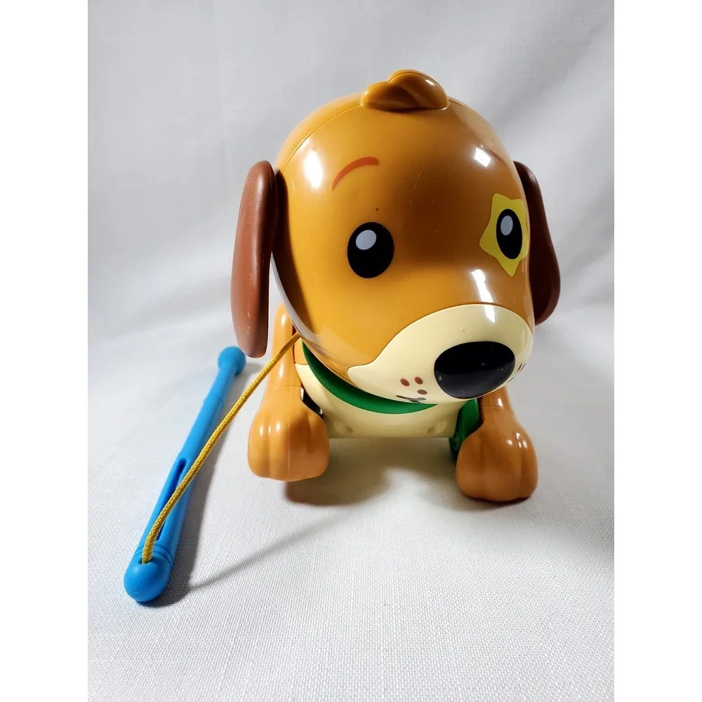 VTech Zoo Jamz‎ Xylophone Dog Pull Toy Musical Lights & Sounds w/Mallet-WORKING